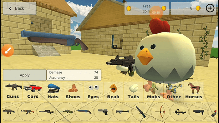 Chicken Gun Приватный сервер скачать на Андроид бесплатно на русском версия  APK 1.4.9